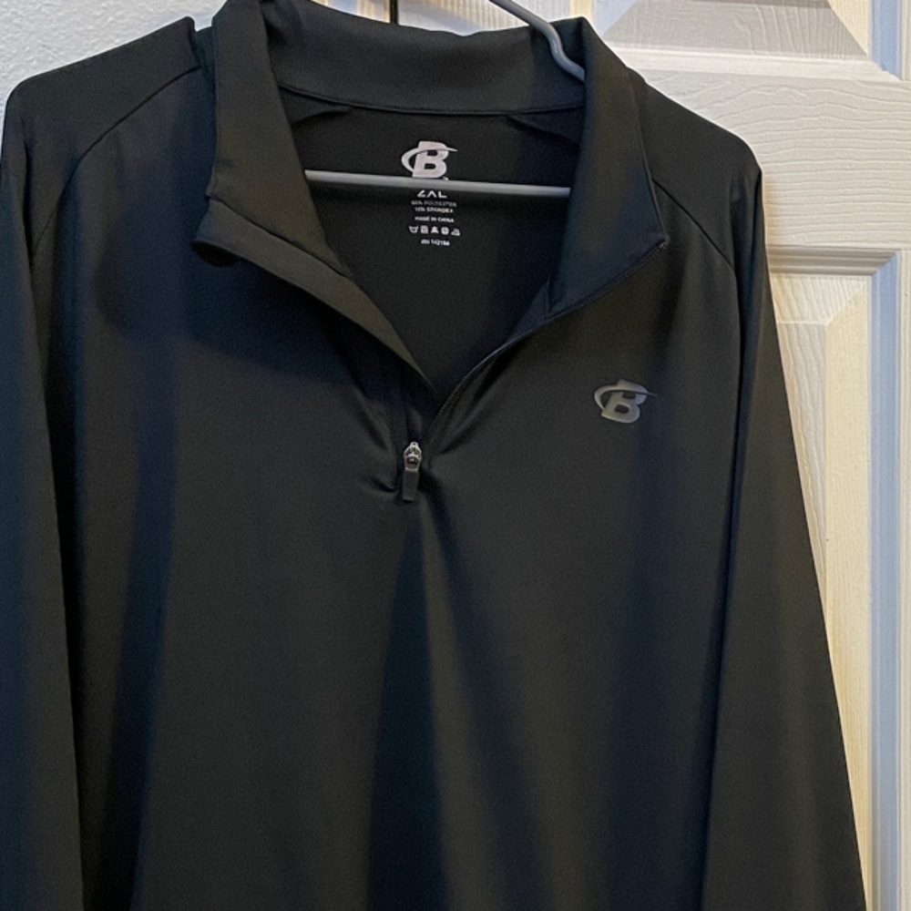 Men's Black Long Sleeve Shirt by Champion